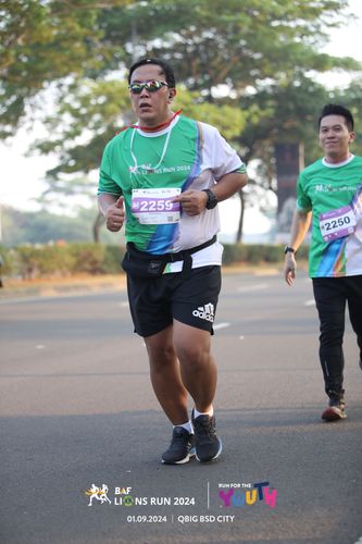 Race photo from BAF LIONS RUN 2024