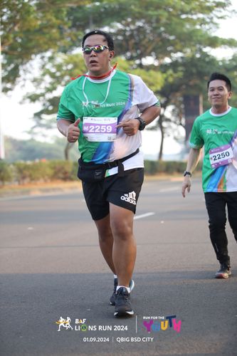 Race photo from BAF LIONS RUN 2024