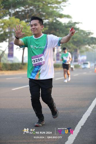 Race photo from BAF LIONS RUN 2024