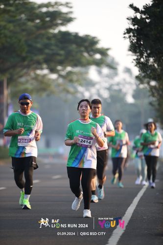 Race photo from BAF LIONS RUN 2024