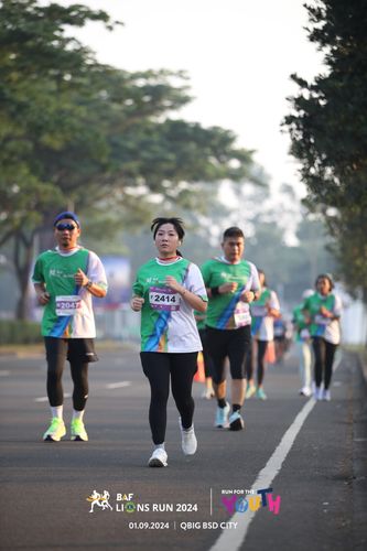 Race photo from BAF LIONS RUN 2024