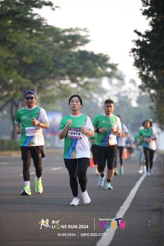 Race photo from BAF LIONS RUN 2024