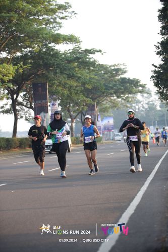 Race photo from BAF LIONS RUN 2024