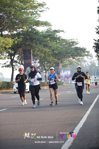 Race photo from BAF LIONS RUN 2024