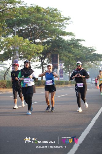 Race photo from BAF LIONS RUN 2024