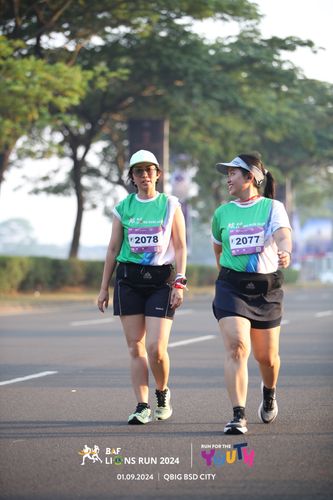 Race photo from BAF LIONS RUN 2024