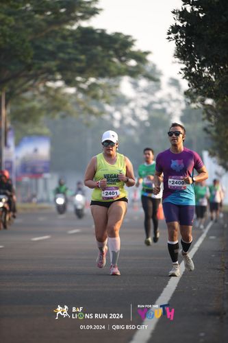 Race photo from BAF LIONS RUN 2024