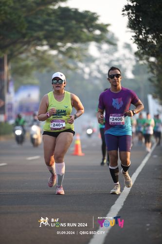 Race photo from BAF LIONS RUN 2024