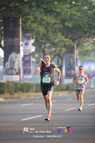 Race photo from BAF LIONS RUN 2024