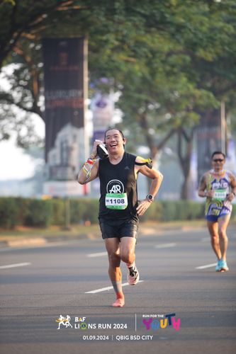 Race photo from BAF LIONS RUN 2024