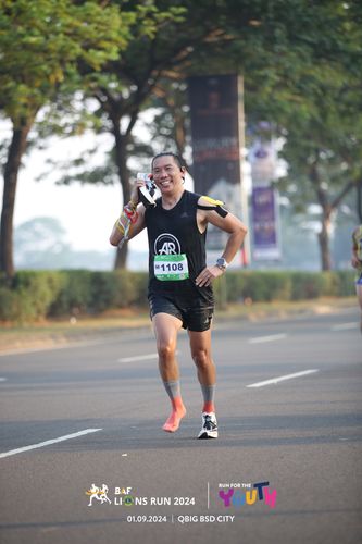 Race photo from BAF LIONS RUN 2024