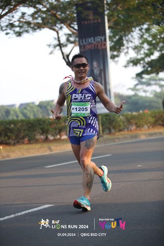Race photo from BAF LIONS RUN 2024