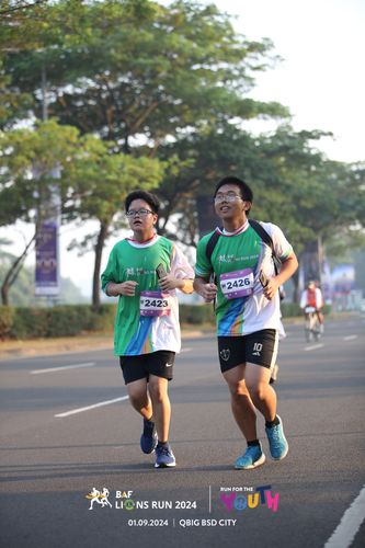 Race photo from BAF LIONS RUN 2024