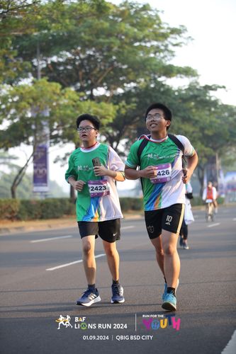 Race photo from BAF LIONS RUN 2024