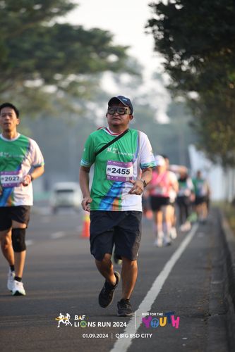 Race photo from BAF LIONS RUN 2024