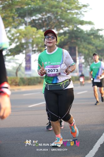 Race photo from BAF LIONS RUN 2024