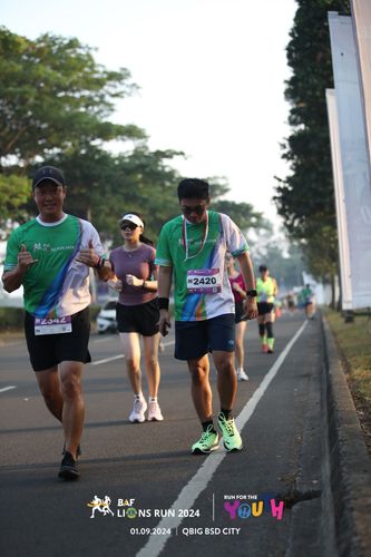 Race photo from BAF LIONS RUN 2024