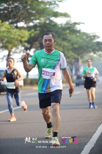 Race photo from BAF LIONS RUN 2024