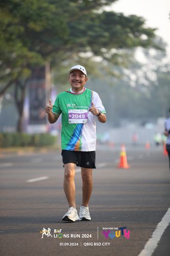Race photo from BAF LIONS RUN 2024