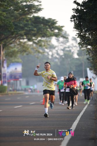 Race photo from BAF LIONS RUN 2024