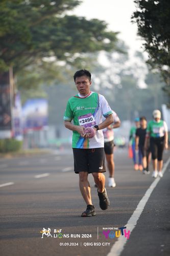Race photo from BAF LIONS RUN 2024