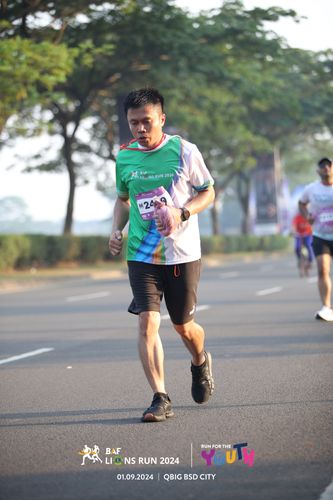 Race photo from BAF LIONS RUN 2024