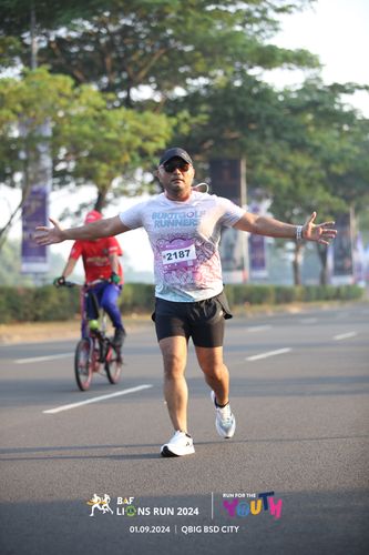 Race photo from BAF LIONS RUN 2024