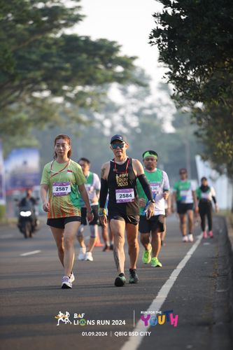 Race photo from BAF LIONS RUN 2024