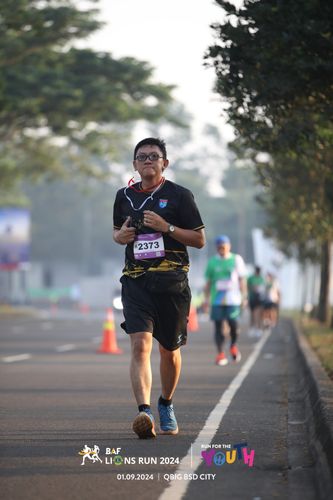 Race photo from BAF LIONS RUN 2024
