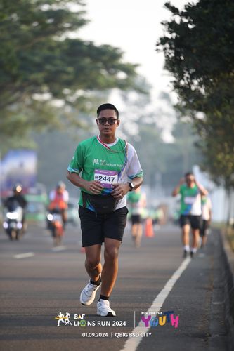 Race photo from BAF LIONS RUN 2024
