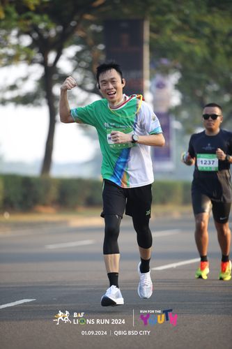 Race photo from BAF LIONS RUN 2024