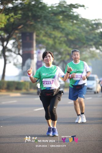 Race photo from BAF LIONS RUN 2024