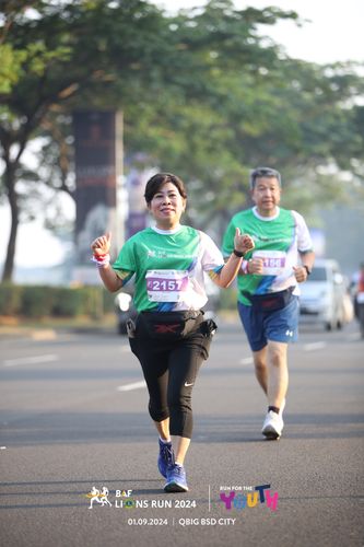 Race photo from BAF LIONS RUN 2024