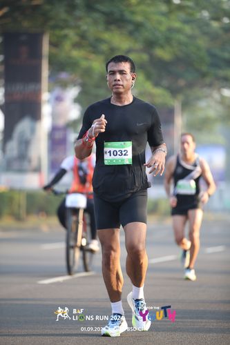Race photo from BAF LIONS RUN 2024