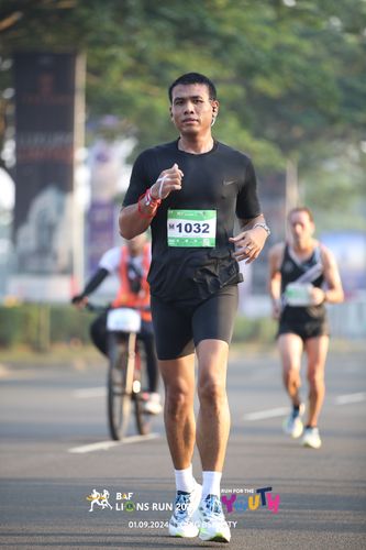 Race photo from BAF LIONS RUN 2024