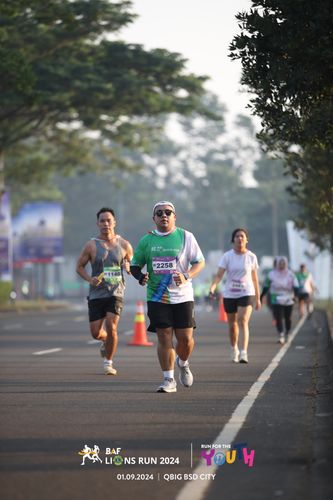 Race photo from BAF LIONS RUN 2024