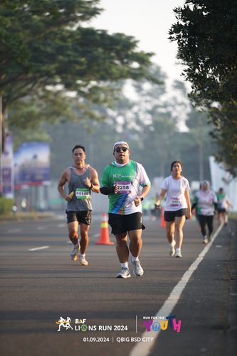 Race photo from BAF LIONS RUN 2024