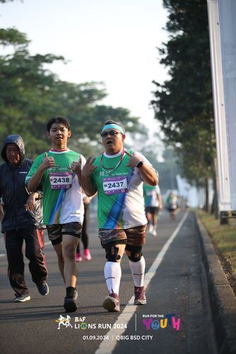 Race photo from BAF LIONS RUN 2024