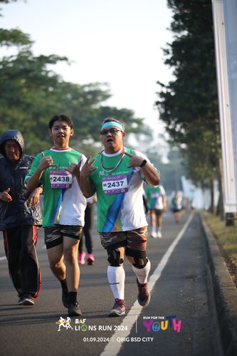 Race photo from BAF LIONS RUN 2024