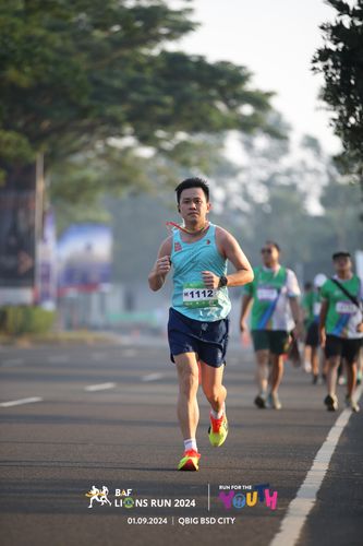 Race photo from BAF LIONS RUN 2024