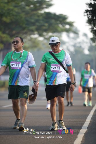 Race photo from BAF LIONS RUN 2024