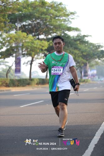 Race photo from BAF LIONS RUN 2024