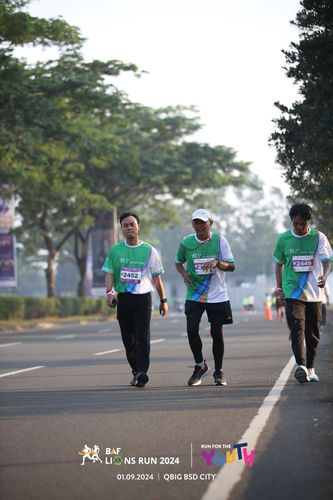 Race photo from BAF LIONS RUN 2024