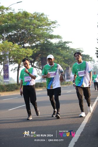 Race photo from BAF LIONS RUN 2024