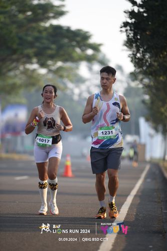 Race photo from BAF LIONS RUN 2024