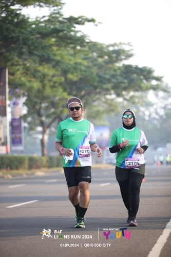 Race photo from BAF LIONS RUN 2024