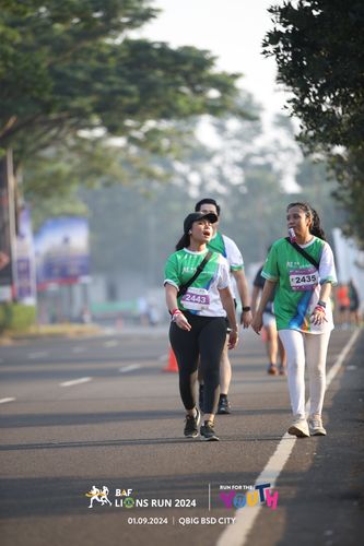 Race photo from BAF LIONS RUN 2024