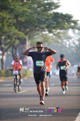 Race photo from BAF LIONS RUN 2024