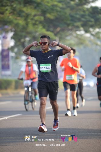 Race photo from BAF LIONS RUN 2024