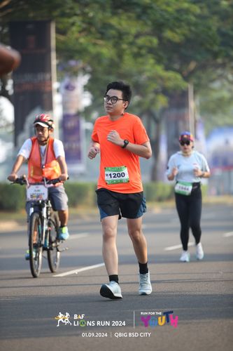 Race photo from BAF LIONS RUN 2024